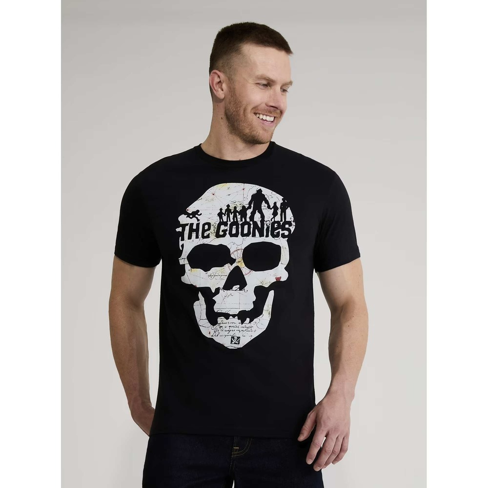 The Goonies Skull‎ Map T Shirt Mens XXL Black Movie Graphic Tee NWT